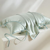 太湖雪 纯色真丝枕巾 100%桑蚕丝绸面料 单面丝绸单个装 松石绿 48*74c