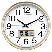 TIMESS P36-A 圆形石英挂钟 奢时金 40cm 日历款