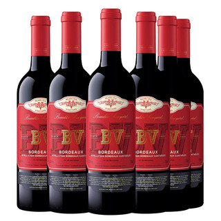 璞立酒庄 波尔多干型红葡萄酒 6瓶*750ml套装 整箱装