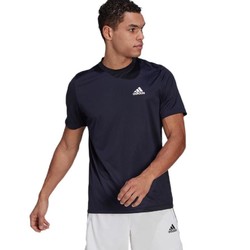 adidas阿迪达斯mplt男子运动t恤gm2097传奇墨水蓝白色xs