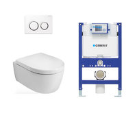 GEBERIT 吉博力 艾珂+Omega20+Omega 壁挂式马桶套装 有边矮款