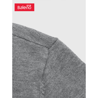 班尼路（Baleno）秋冬新款净色polo领时尚假两件百搭个性毛衫男 R00 S XXL 00B