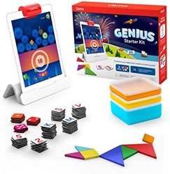 Osmo 适用于iPad的Genius入门套件（新版本），5个动手学习游戏，适合6-10岁