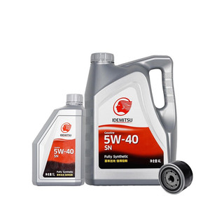 idemitsu 出光 小保养套餐 SN 5W-40 全合成机油 节能环保  5L+机滤+工时