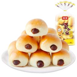 桃李 红豆沙馅豆小朵面包 480g