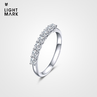 Light Mark 小白光 LightMark小白光 18K金钻石戒指情侣对戒排戒培育 钻石28分+18K金三色可选