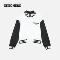 抖音超值购：SKECHERS 斯凯奇 城市系列冬季新款女士上衣休闲针织个性外套L121W008