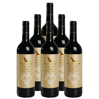 WOLF BLASS 纷赋 金牌 巴罗萨谷设拉子干型红葡萄酒 6瓶*750ml套装 整箱装