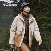 哥伦比亚 男子鹅绒800蓬三合一防水防风冲锋衣