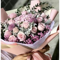 花与千寻 鲜花同城配送 粉色绣球混欧式款