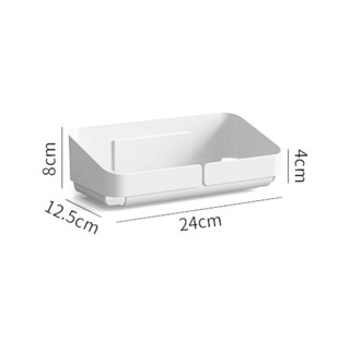 乐荔 浴室置物架 白色 24*12.5*4/8cm