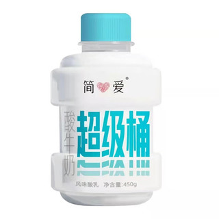 简爱 简爱酸奶超级桶450g×4桶 酸牛奶