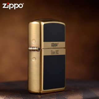 ZIPPO 之宝 打火机 之宝美国原装煤油防风盔甲打火机珐琅标志男士礼物 之宝诞生日纪念款套装 盔甲金黑