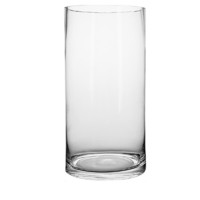 盛世泰堡 玻璃花瓶透明富贵竹水培容器大花瓶客厅桌面装饰摆件直筒款1020