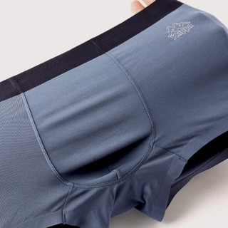 Kappa 卡帕 男士平角内裤套装 3条装(黑色+灰绿+烟雾蓝) L