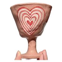 Nightfruiti 马克杯 粉红色心心粗陶