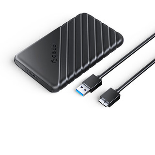 ORICO 奥睿科 2.5英寸 SATA硬盘盒 USB3.0 Micro-B 25PW1-U3 黑白装 2个装