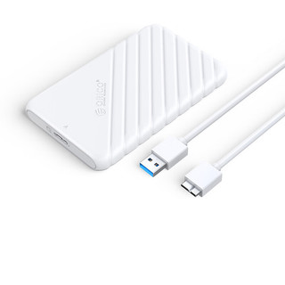 ORICO 奥睿科 2.5英寸 SATA硬盘盒 USB3.0 Micro-B 25PW1-U3 黑白装 2个装