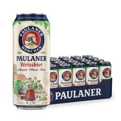 保拉纳精酿啤酒_PAULANER 保拉纳 柏龙宝莱纳保拉纳小麦精酿白啤酒500ml*24听罐装整箱多少钱-什么值得买