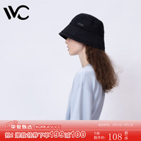 VVC帽子女渔夫帽春夏帽子遮阳帽防晒帽盆帽大头围太阳帽百搭水桶帽 暮色黑（春夏款）