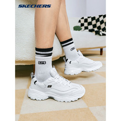 SKECHERS 斯凯奇 男款复古厚底增高时尚熊猫鞋52676 白色/黑色 41