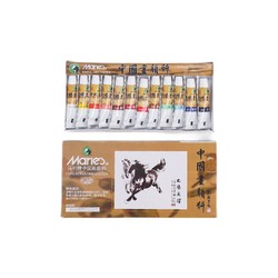 Marie's 马利 1301 国画颜料 12色 5ml