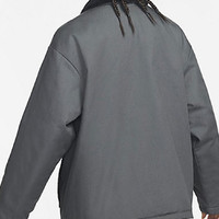 Nike耐克外套男2022冬新款加绒保暖翻毛领运动夹克棉衣FD6683-068