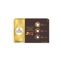 费列罗榛子威化黑巧克力15粒三重奏礼盒装食品喜糖零食送礼伴手礼fll 费列罗黑巧15粒