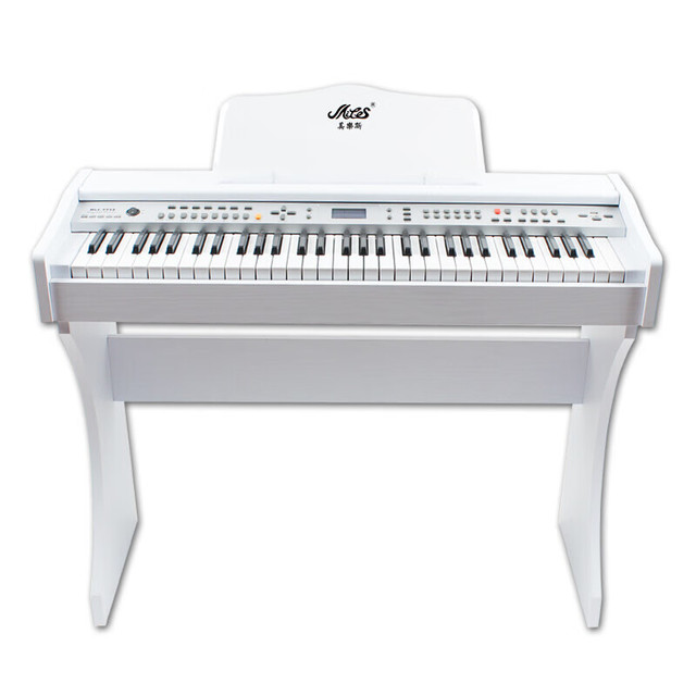 Miles 美乐斯 电子琴61键液晶显示多功能专业教学成人儿童小学生通用乐器 9958白色+礼包