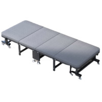 LEIDU 雷度 便携收纳折叠床 黑色 190*90*30cm 质感科技布+优质乳胶床垫款
