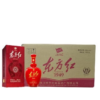 剑南春 东方红 1949 52%vol 浓香型白酒  500ml*6瓶 整箱装