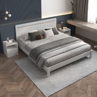 SUNHOO 双虎-全屋家具 双人床现代简约1.5米1.8米21cx1板木床卧室组合主卧床