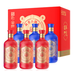 YONGFENG 永丰牌 北京二锅头 风物系列 万事如意 46度 清香型白酒 500ml*6瓶 礼盒装