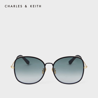 CHARLES & KEITH CHARLES＆KEITH2021春季CK3-71280428女士方形镜片摩登太阳眼镜 ROSE GOLD玫瑰金色