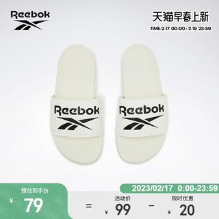 Reebok 锐步 Comfort Slide 2.0 中性拖鞋 FU7205 黑色 43