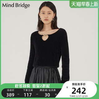 Mind Bridge 女士低圆领针织衫 MVKT728C