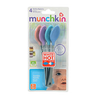 munchkin 满趣健 美国进口Munchkin麦肯齐婴儿宝宝硅胶感温变色软头勺子辅食餐具