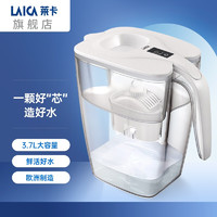 LAICA 莱卡 原装进口J81A滤水壶3.7L净水壶自来水过滤壶家用饮水壶净水器直饮通用 J81AA白色标配