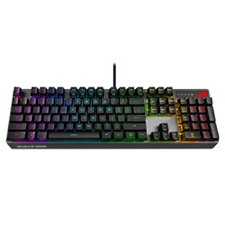 ROG 玩家国度 游侠 RX 104键 有线机械键盘 黑色 ROG光学红轴 RGB