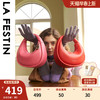 La Festin 拉菲斯汀 包包2023新款高级感时尚手提小圆包女小众单肩斜挎链条包