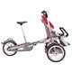 BABY STROLLER 雷亚母婴亲子电动自行车儿童三轮带娃车骑行代步折叠车 7系/红色/变速/变形版