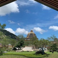 隐居4万㎡园林庭院，对望普陀山！普陀山观音法界观音村居士学院 宝胜景观房2晚套餐（含双早+观音法界门票2张等）