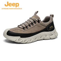 抖音超值购：Jeep 吉普 2023新款男鞋防滑耐磨减震户外登山徒步运动工装鞋91289
