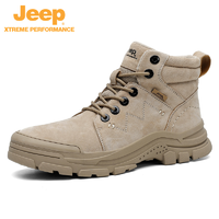抖音超值购：Jeep 吉普 秋冬新款男鞋防滑耐磨减震户外登山徒步运动工装鞋91142