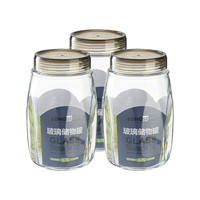 LONGSTAR 龙士达 LJ-1813 储物罐 1.7L*3个 香槟色