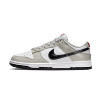 NIKE 耐克 Dunk Low Ess 女子运动板鞋 DQ7576-001 浅铁矿石灰/黑/白色/大学红 36.5