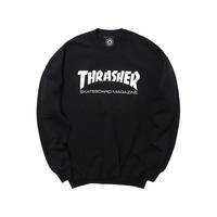 THRASHER 男女款圆领卫衣 THRAMH016 黑色 L