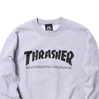 THRASHER 男女款圆领卫衣 THRAMH016 灰色 M