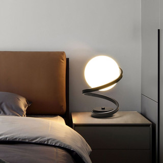 台灯卧室床头灯简约创意温馨客厅书房灯2022年新款玻璃网红氛围灯