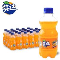 可口可乐芬达300ml*6/12瓶 碳酸饮料橙味汽水饮品迷你便携小瓶装